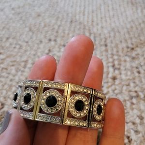 Paparazzi bracelet, simple drop earrings, handmade sweater earrings